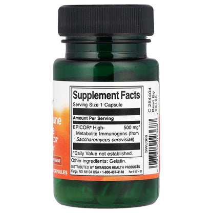 Swanson, Rapid Immune Defense, 30 Capsules (500 mg per Capsule)