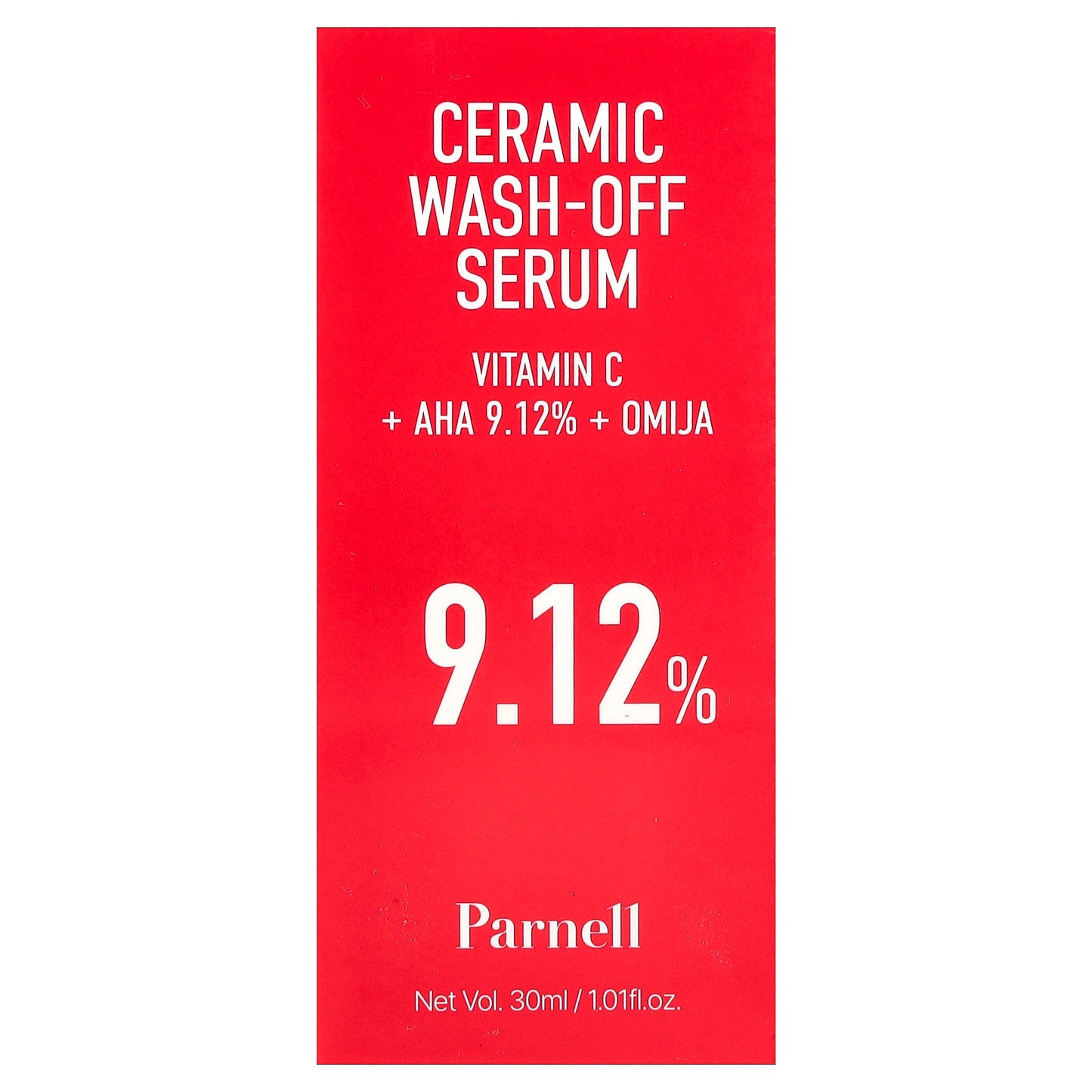 Parnell, AHA 9.12 Omija Ceramic Wash-Off Serum, 1.01 fl oz (30 ml)