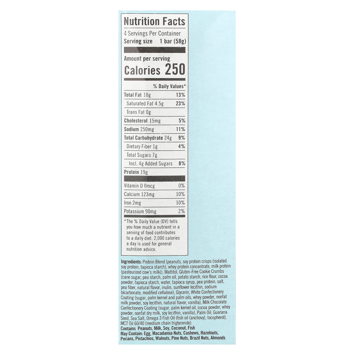 JiMMY!, Bars with Benefits, Protein Bar, Cookies 'N Cream, 4 Bars, 2.05 oz (58 g) Each