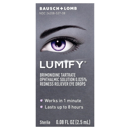 Lumify, Redness Reliever Eye Drops, 0.08 fl oz (2.5 ml)