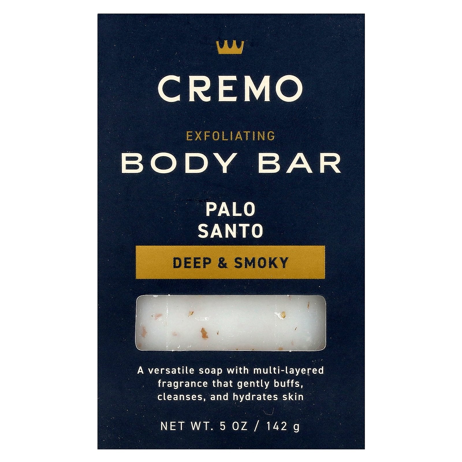 Cremo, Exfoliating Body Bar, Palo Santo , 5 oz (142 g)