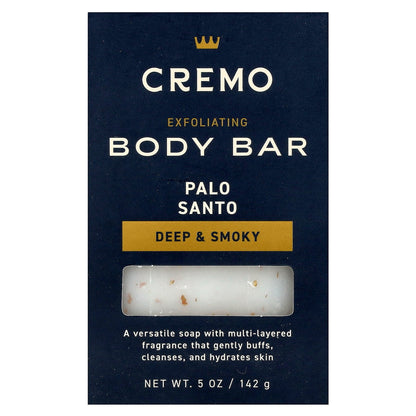 Cremo, Exfoliating Body Bar, Palo Santo , 5 oz (142 g)