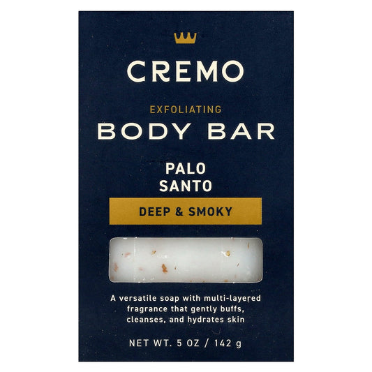 Cremo, Exfoliating Body Bar, Palo Santo , 5 oz (142 g)