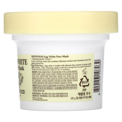 Skinfood, Egg White Pore Mask, 125 g