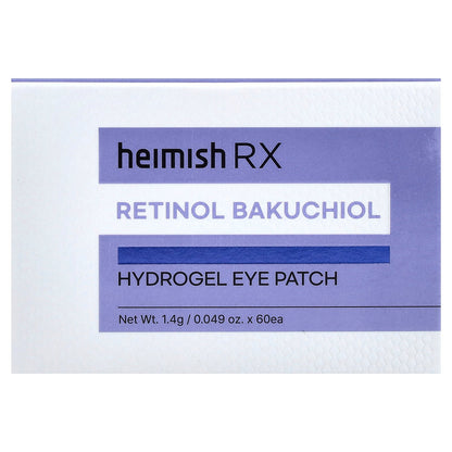 Heimish, RX, Retinol Bakuchiol Hydrogel Eye Patch, 60 Patches, 0.049 oz (1.4 g) Each