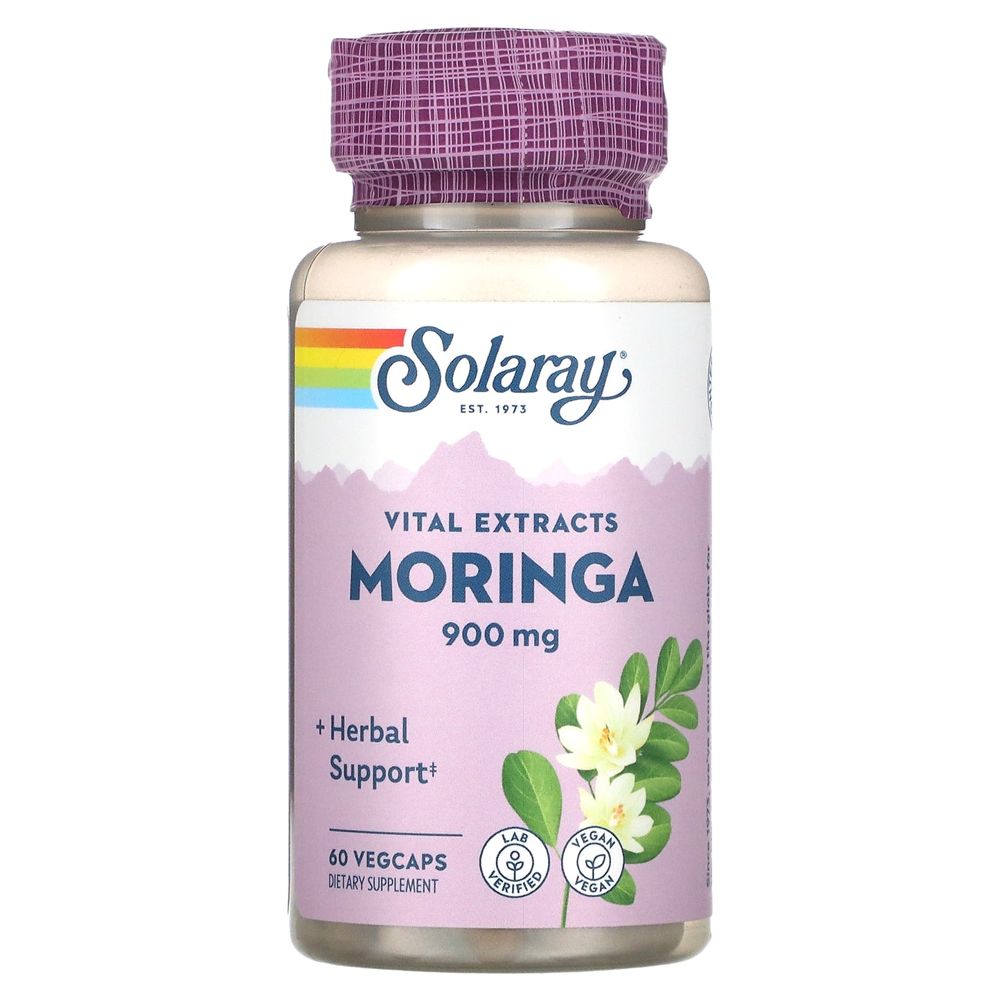 Solaray, Moringa, 900 mg, 60 Vegcaps (450 mg per Capsule)