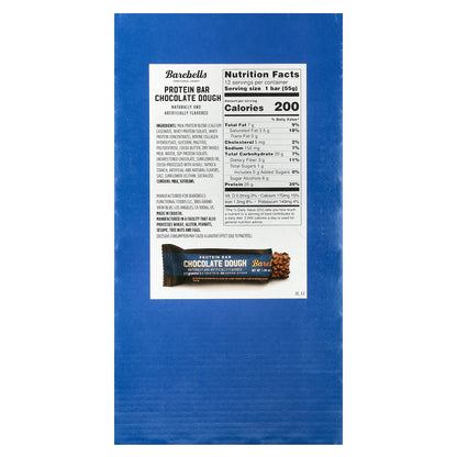 Barebells, Protein Bar, Chocolate Dough, 12 Bars, 1.94 oz (55 g) Each
