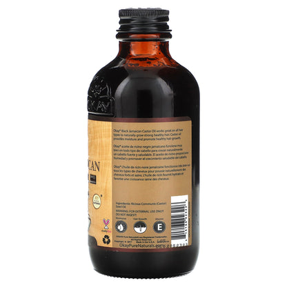 Okay Pure Naturals, Black Jamaican Castor Oil, Original Dark, 4 fl oz (118 ml)