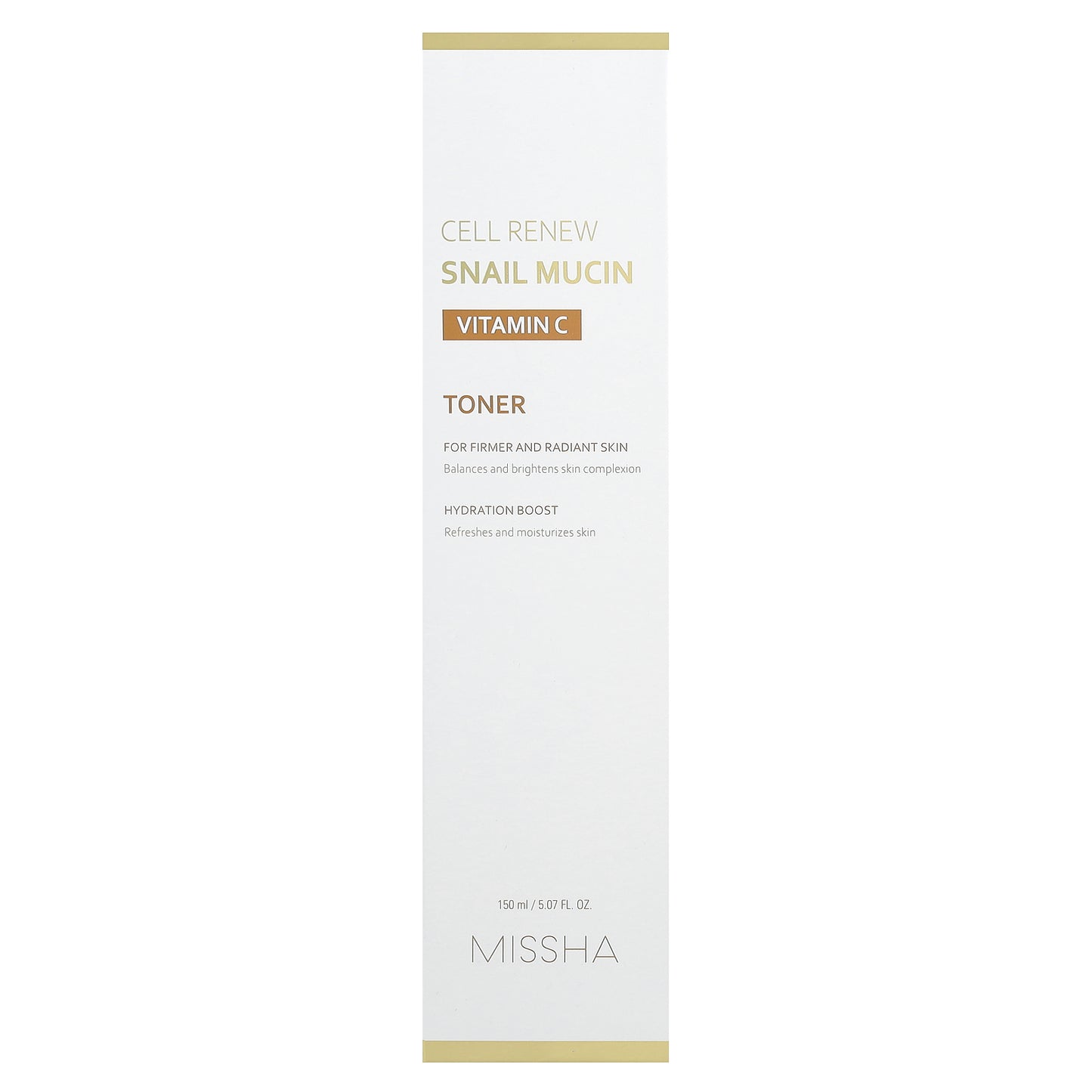 Missha, Cell Renew Snail Mucin, Vitamin C Toner, 5.07 fl oz (150 ml)