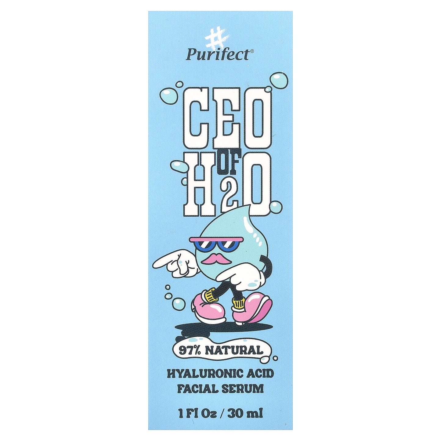 Purifect, CEO of H2O, Hyaluronic Acid Facial Serum, 1 fl oz (30 ml)
