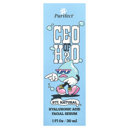 Purifect, CEO of H2O, Hyaluronic Acid Facial Serum, 1 fl oz (30 ml)