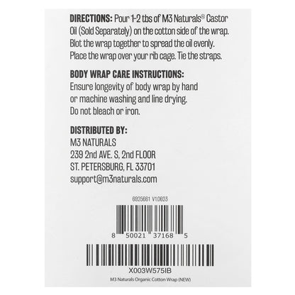 M3, Cotton Body Wrap, 1 Organic Cotton Wrap