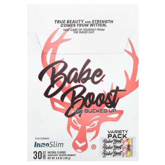 Bucked Up, Babe, Boost, Variety Pack, 30 Packets, 0.2 oz Each