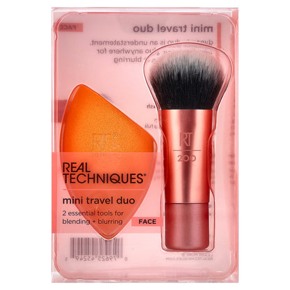 Real Techniques, Mini Travel Duo, Face, 2 Piece Set