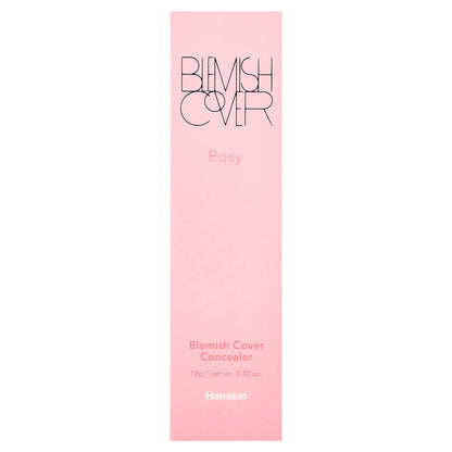 Hanskin, Blemish Cover Concealer, Rosy, 0.42 oz (12 g)
