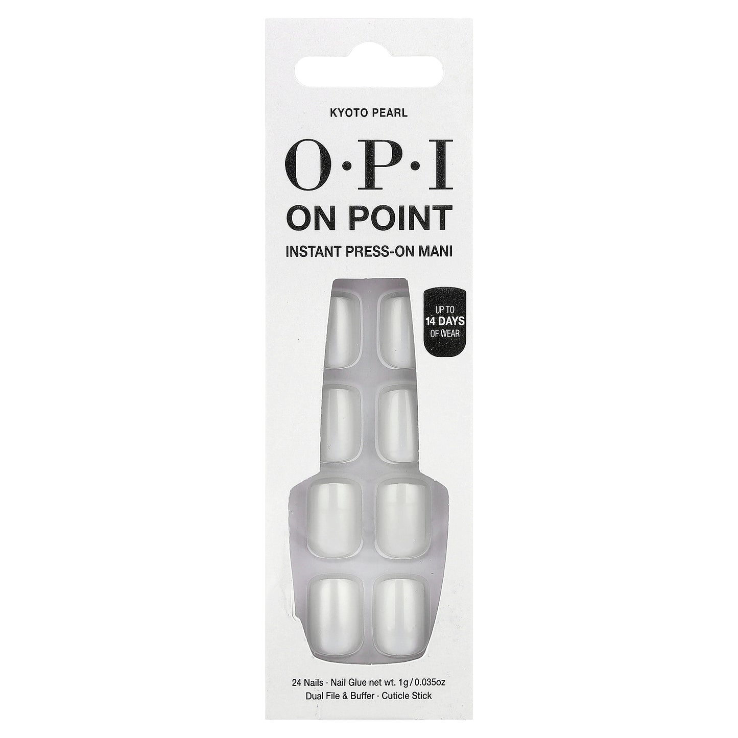 OPI, On Point, Instant Press-On Mani, Short Length, Kyoto Pearl, 27 Piece Kit