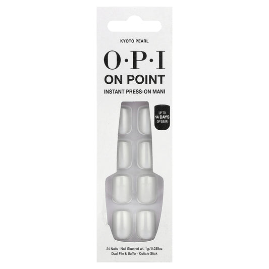 OPI, On Point, Instant Press-On Mani, Short Length, Kyoto Pearl, 27 Piece Kit