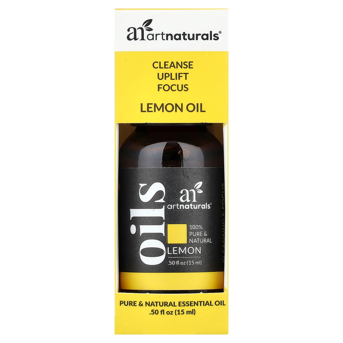 artnaturals, Pure & Natural Essential Oil, Lemon, 0.50 fl oz (15 ml)