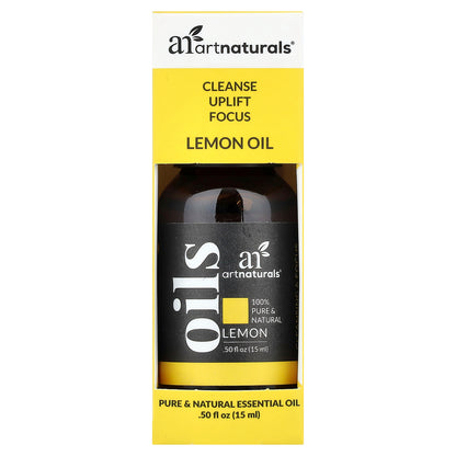 artnaturals, Pure & Natural Essential Oil, Lemon, 0.50 fl oz (15 ml)