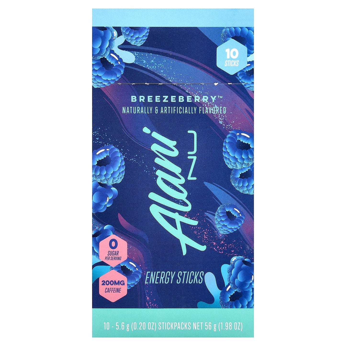 Alani Nu, Energy Sticks, Breezeberry™, 10 Stickpacks, 0.2 oz (5.6 g) Each