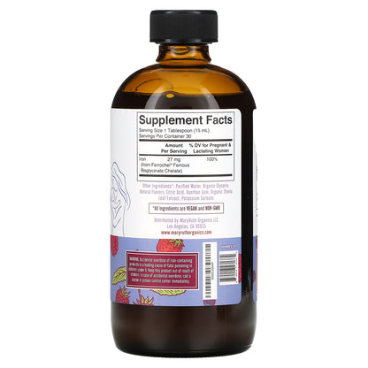 MaryRuth's, Vegan Liquid Iron Prenatal & Postnatal, Berry, 15.22 fl oz (450 ml)