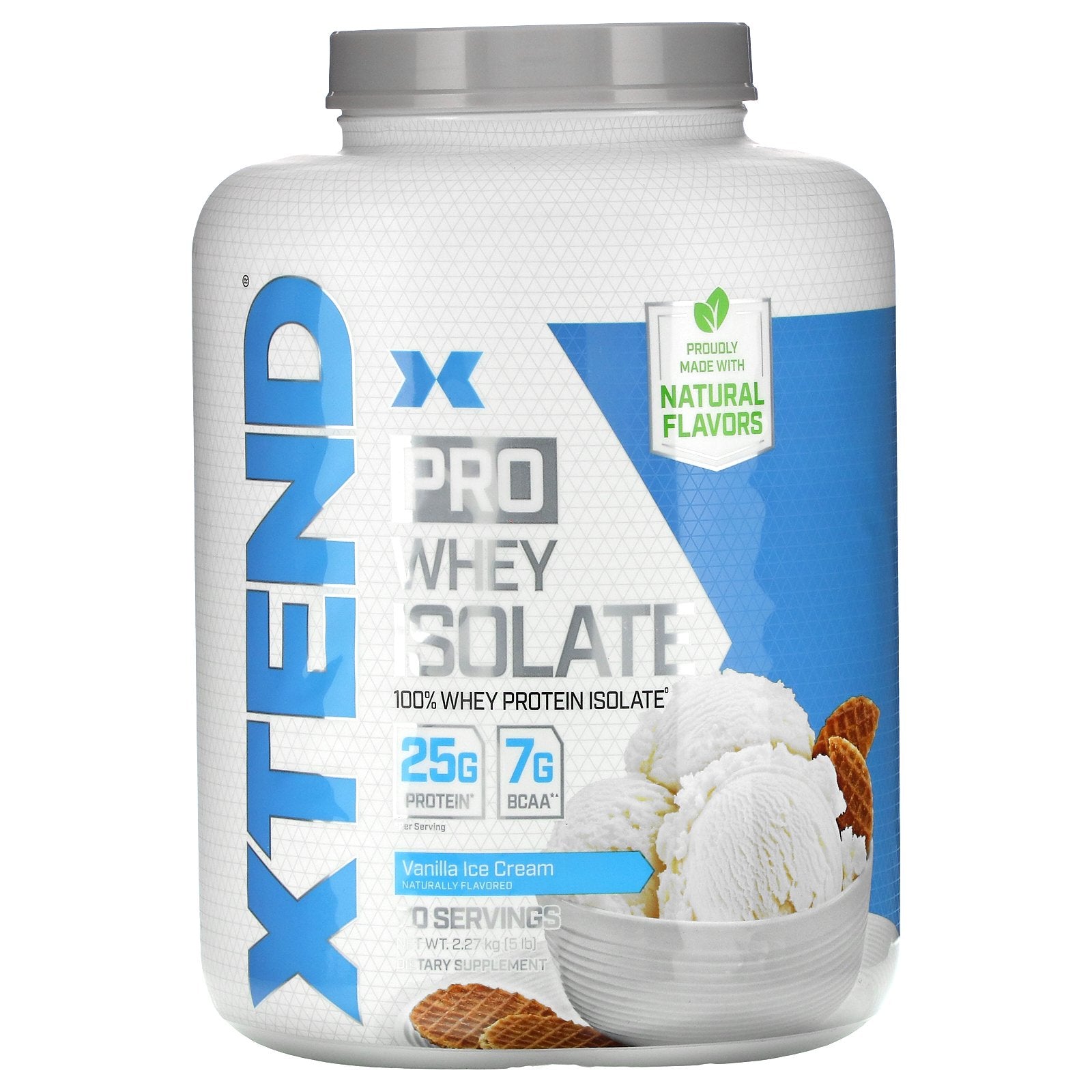 Xtend, Pro, Whey Isolate, Vanilla Ice Cream, 5 lb (2.27 kg)