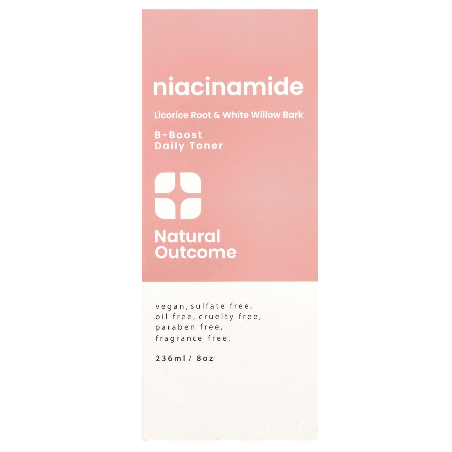Natural Outcome, Niacinamide, B-Boost Daily Toner, Fragrance Free, 8 oz (236 ml)