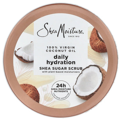 SheaMoisture, Daily Hydration Shea Sugar Scrub, 100% Virgin Coconut Oil, 12 oz (340 g)
