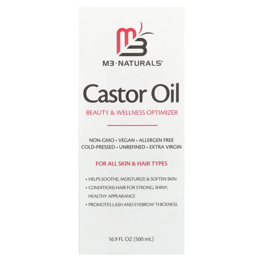 M3, Castor Oil, For All Skin & Hair Types , 16.9 fl oz (500 ml)