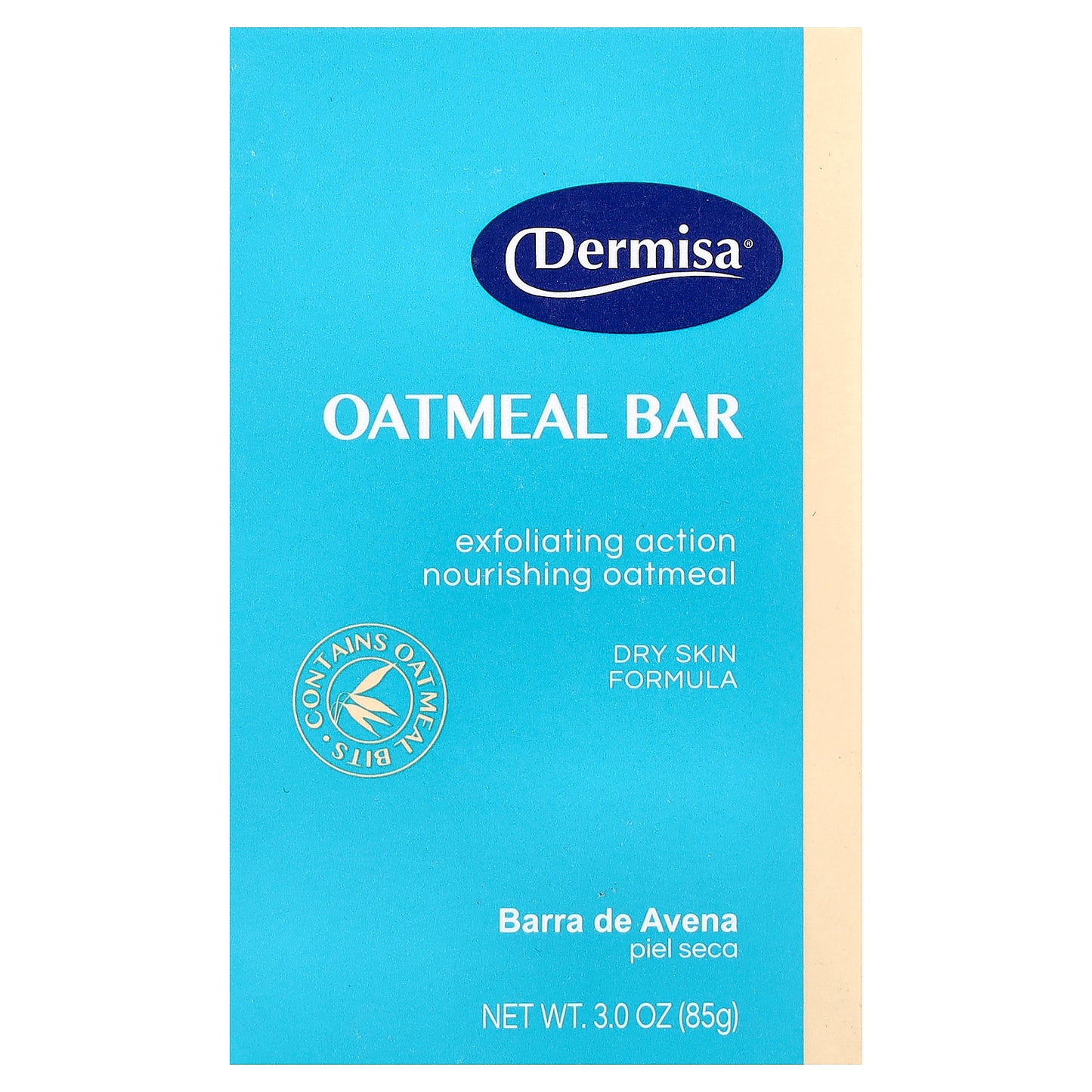 Dermisa, Oatmeal Bar Soap, For Dry Skin, 3 oz (85 g)