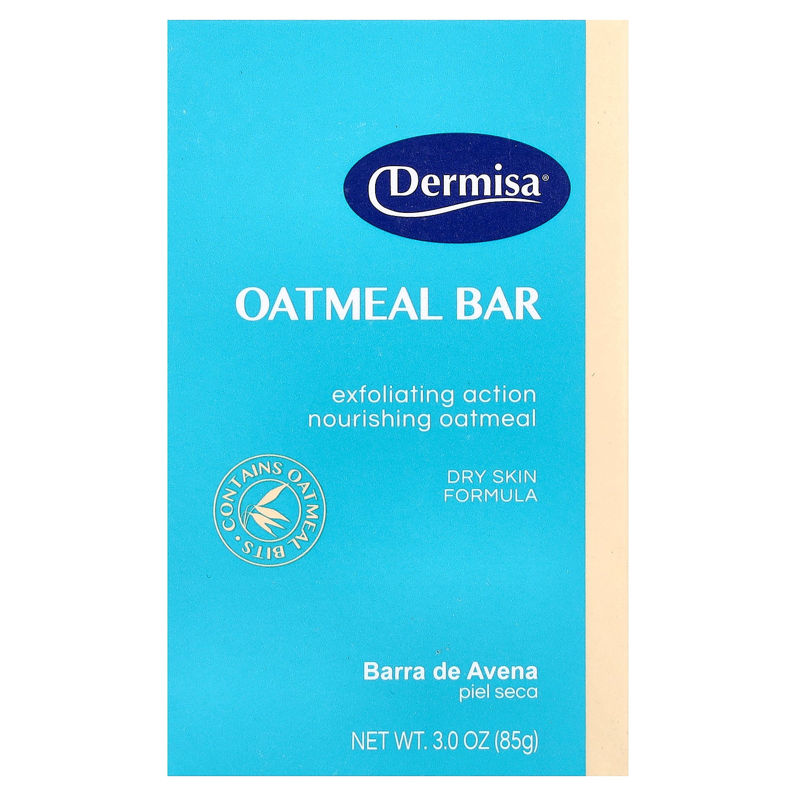 Dermisa, Oatmeal Bar Soap, For Dry Skin, 3 oz (85 g)