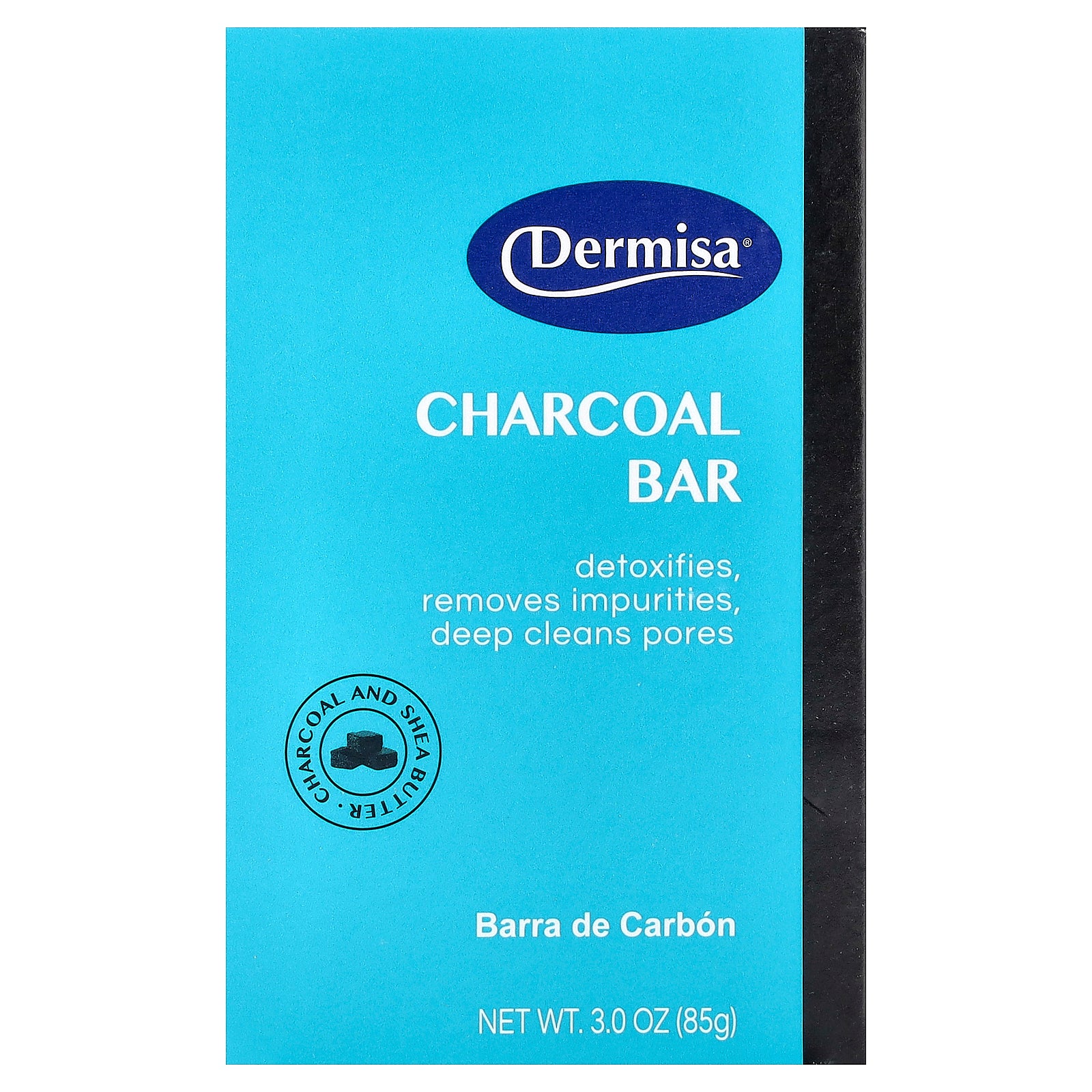 Dermisa, Charcoal Bar Soap, 3 oz (85 g)