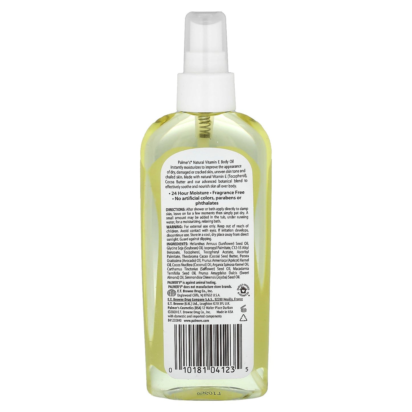 Palmer's, Natural Vitamin E Body Oil, Fragrance Free, 5.1 fl oz (150 ml)