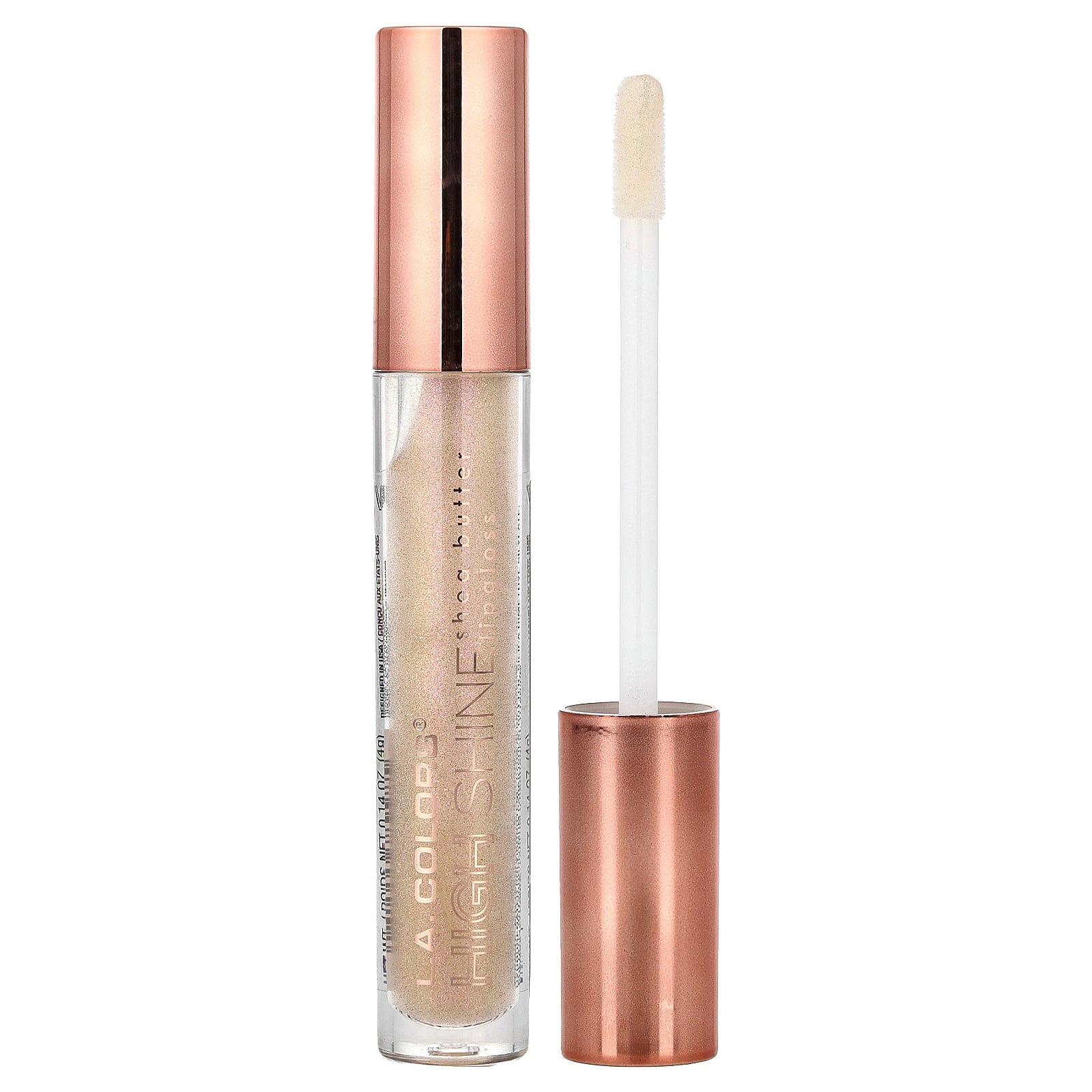 L.A. Colors, High Shine, Shea Butter Lip Gloss, CLG998 Sugar Lips, 0.14 oz (4 g)
