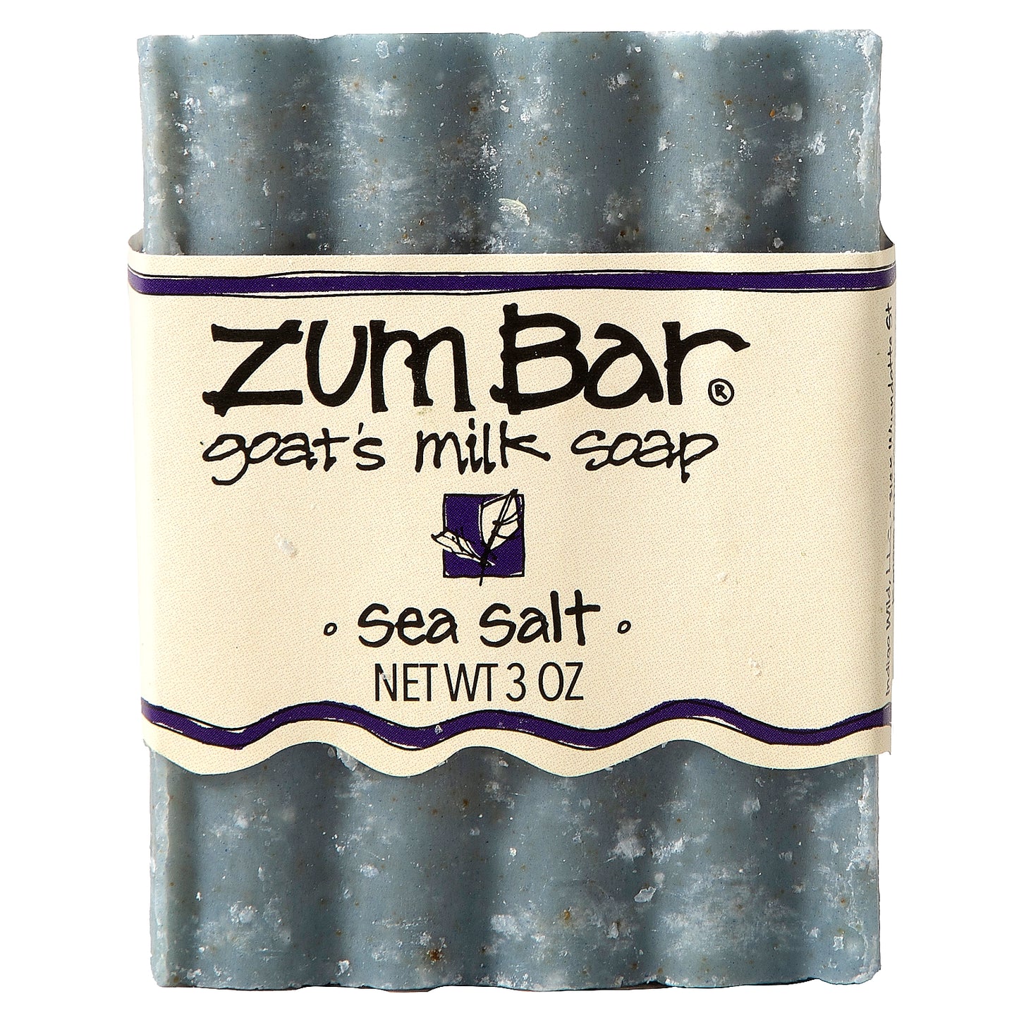 ZUM, Zum Bar, Goat's Milk  Soap, Sea Salt, 3 oz