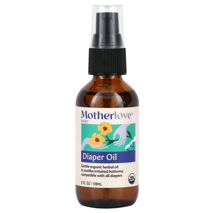 Motherlove, Baby, Diaper Oil, 2 fl oz (59 ml)