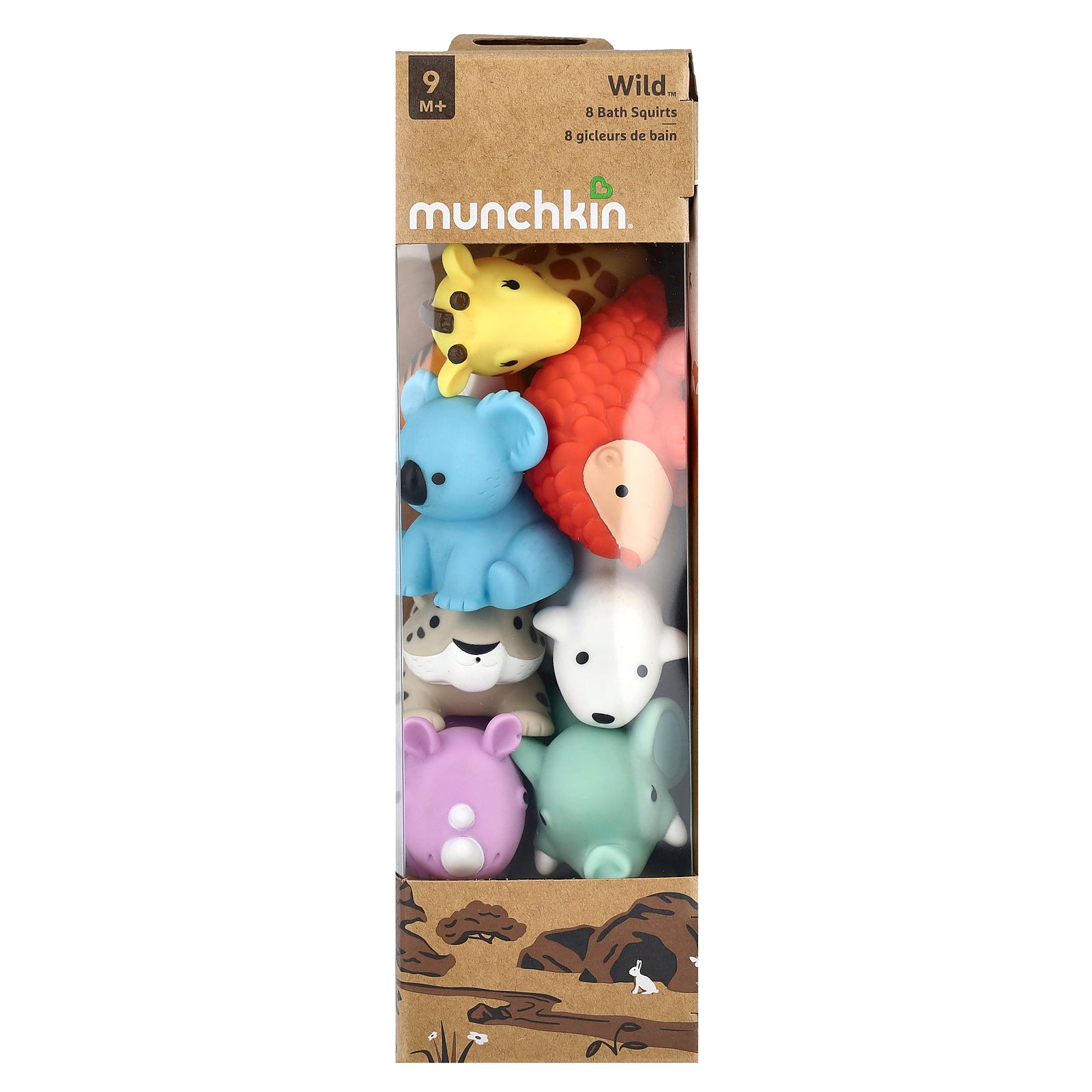 Munchkin, Wild™, Bath Squirts, 9 Months+, 8 Count