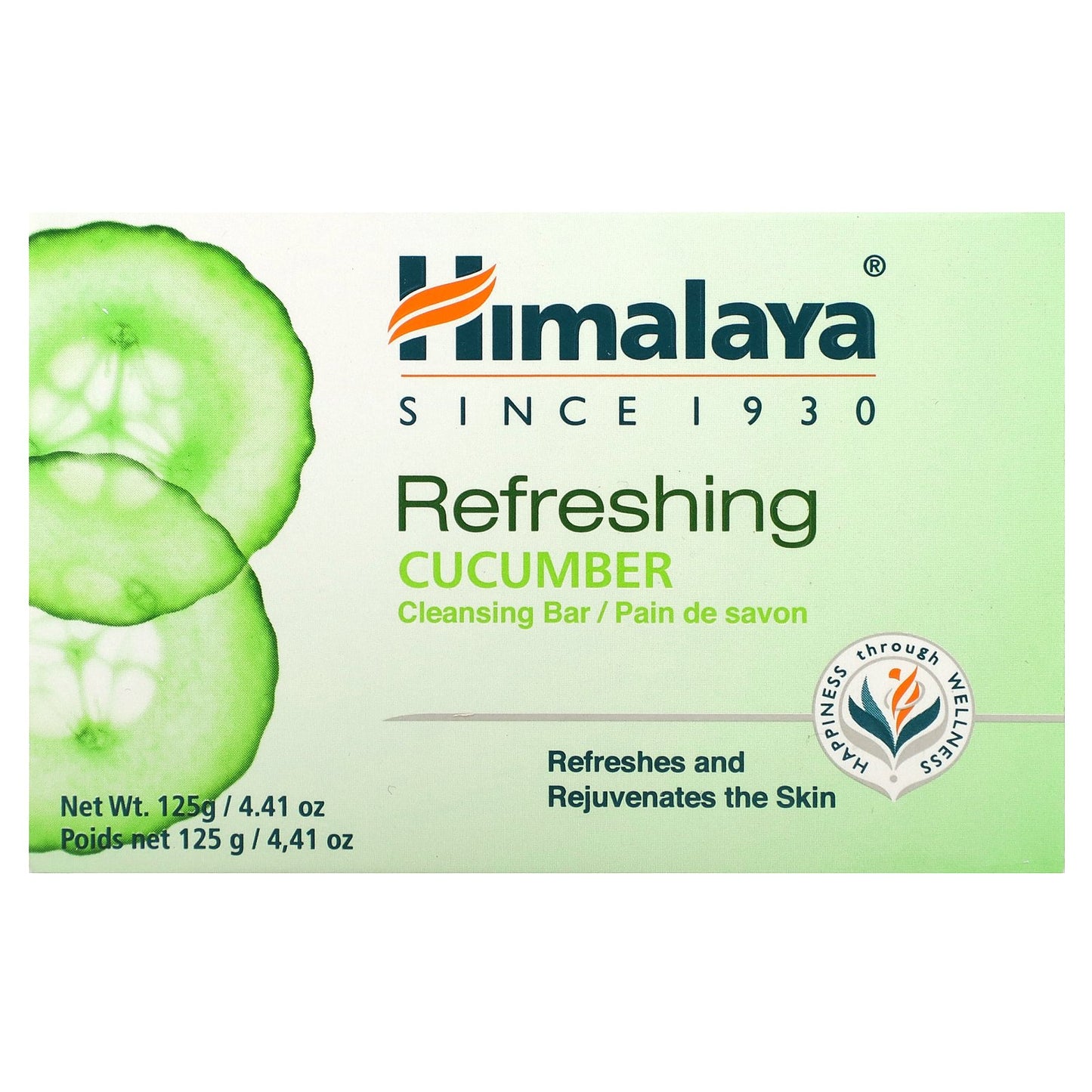 Himalaya, Refreshing Cleansing Bar, Cucumber, 4.41 oz (125 g)