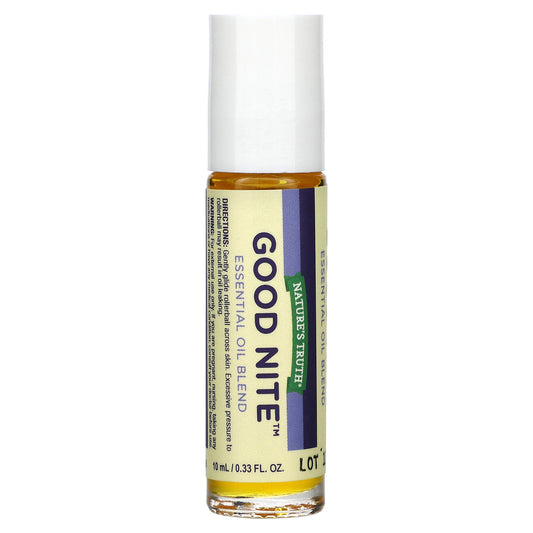 Nature's Truth, Essential Oil Blend, Roll On, Good Night, 0.33 fl oz (10 ml)