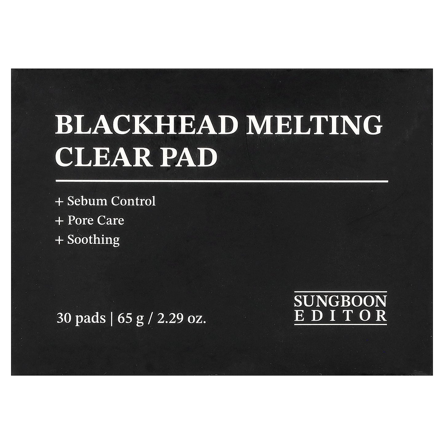 Sungboon Editor, Blackhead Melting Clear Pad, 30 Pads