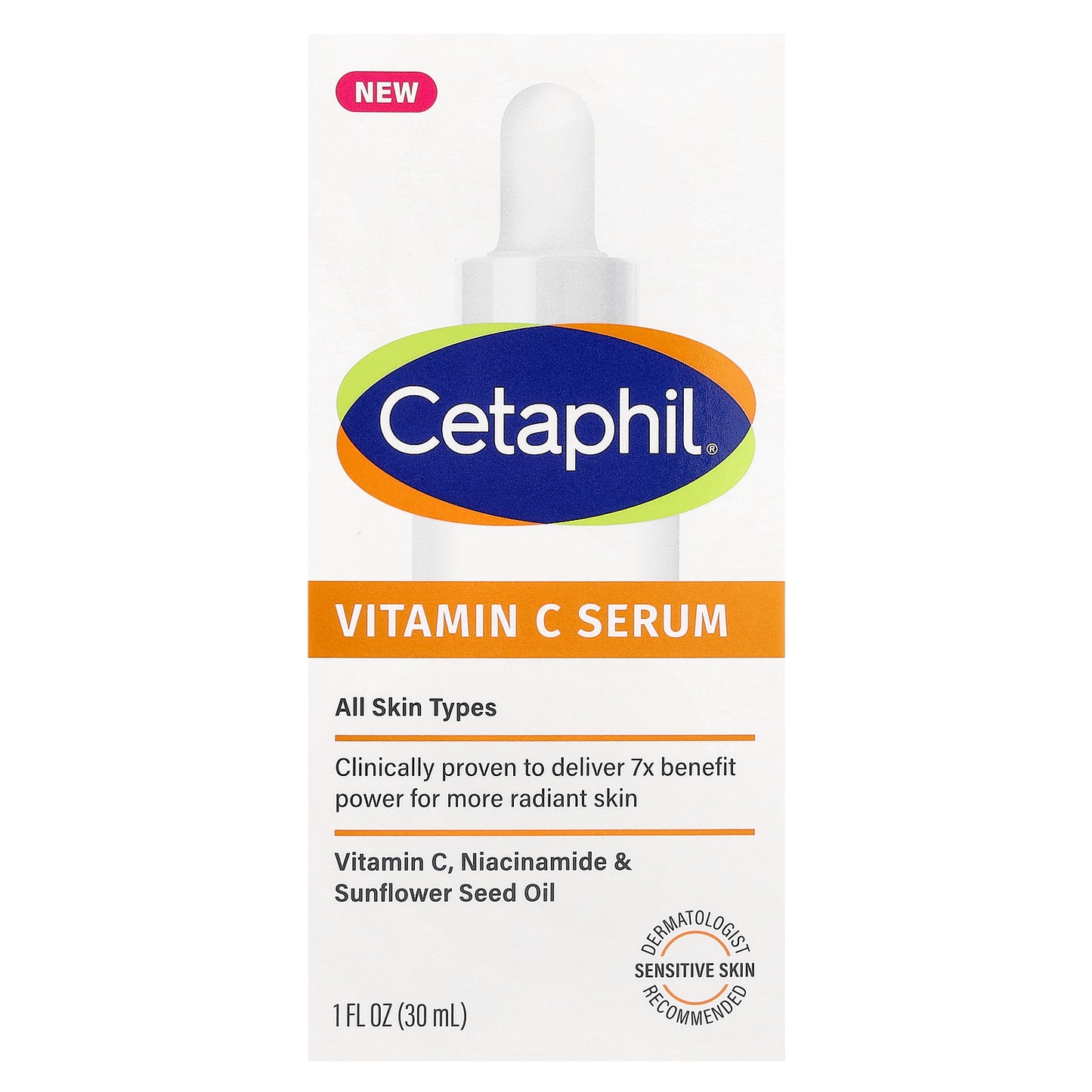 Cetaphil, Vitamin C Serum, Fragrance Free, 1 fl oz (30 ml)