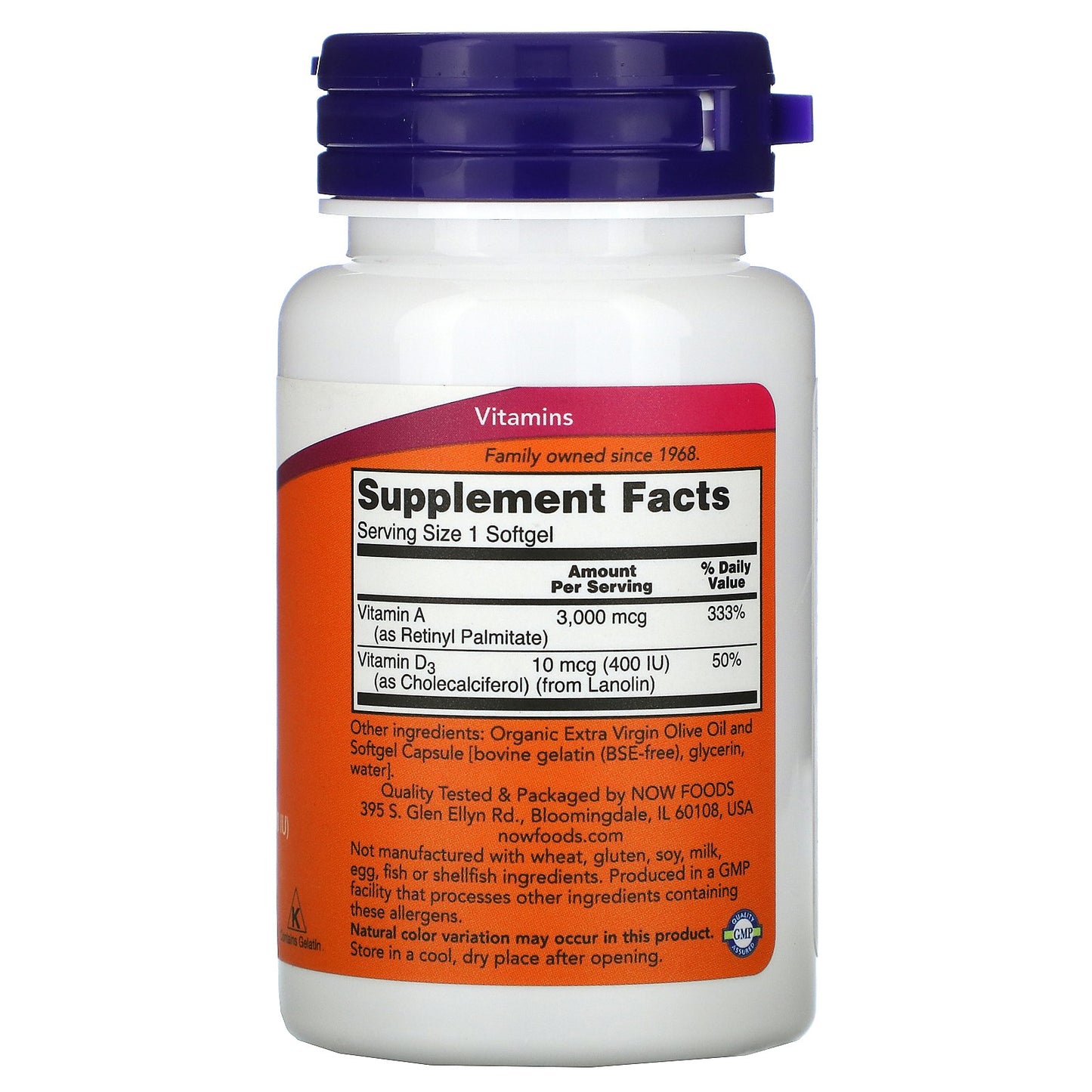 NOW Foods, A&D, 100 Softgels