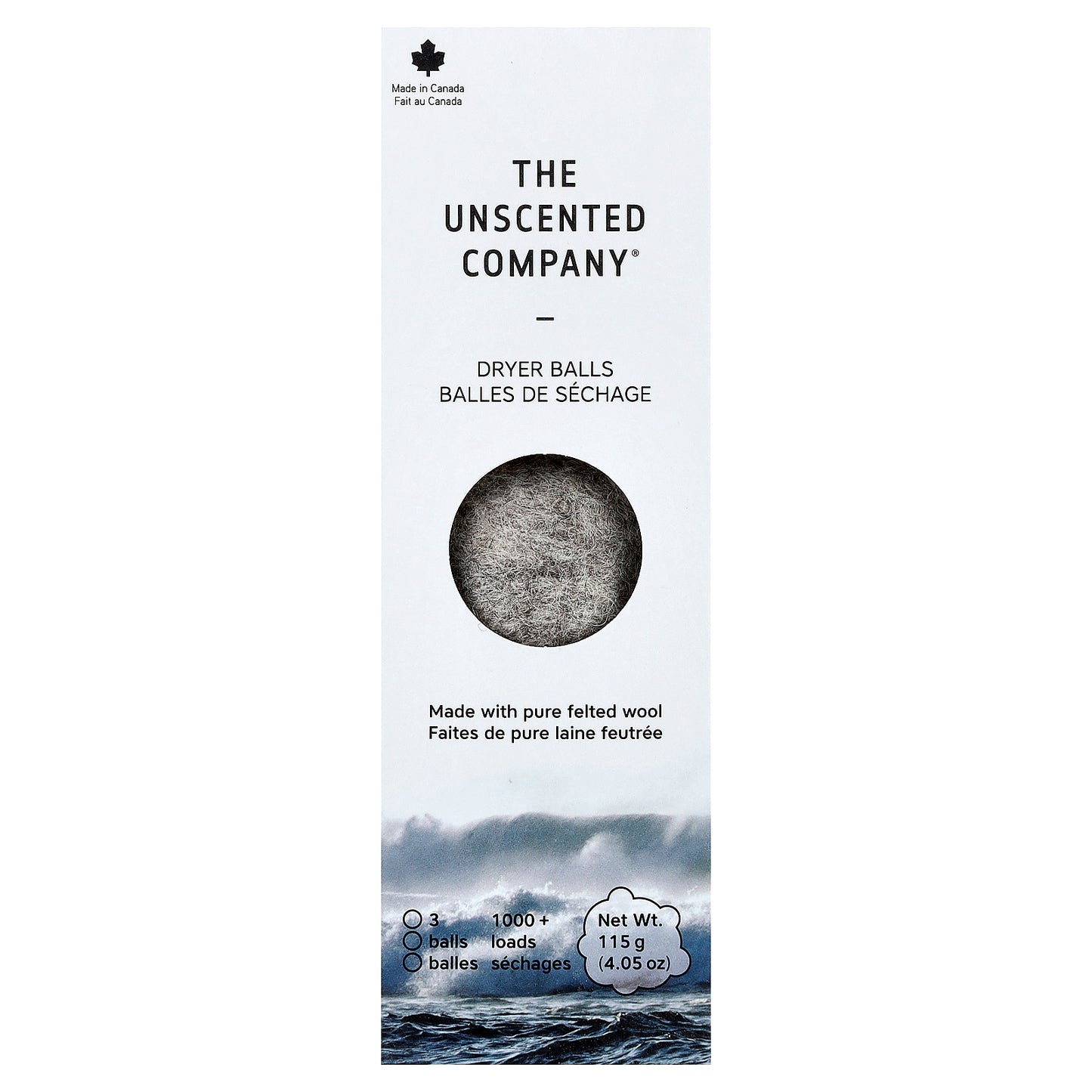 The Unscented Company, Dryer Balls, 3 Balls, 115 g (4.05 oz)
