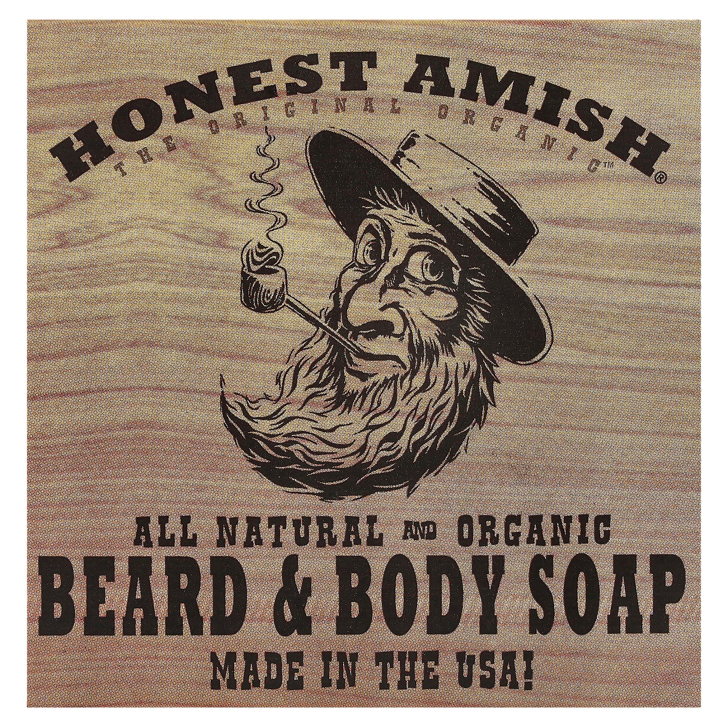 Honest Amish, Original Beard & Body Bar Soap, 1 Bar