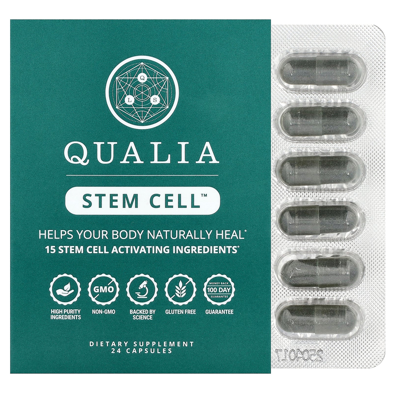 Qualia, Stem Cell™, 24 Capsules