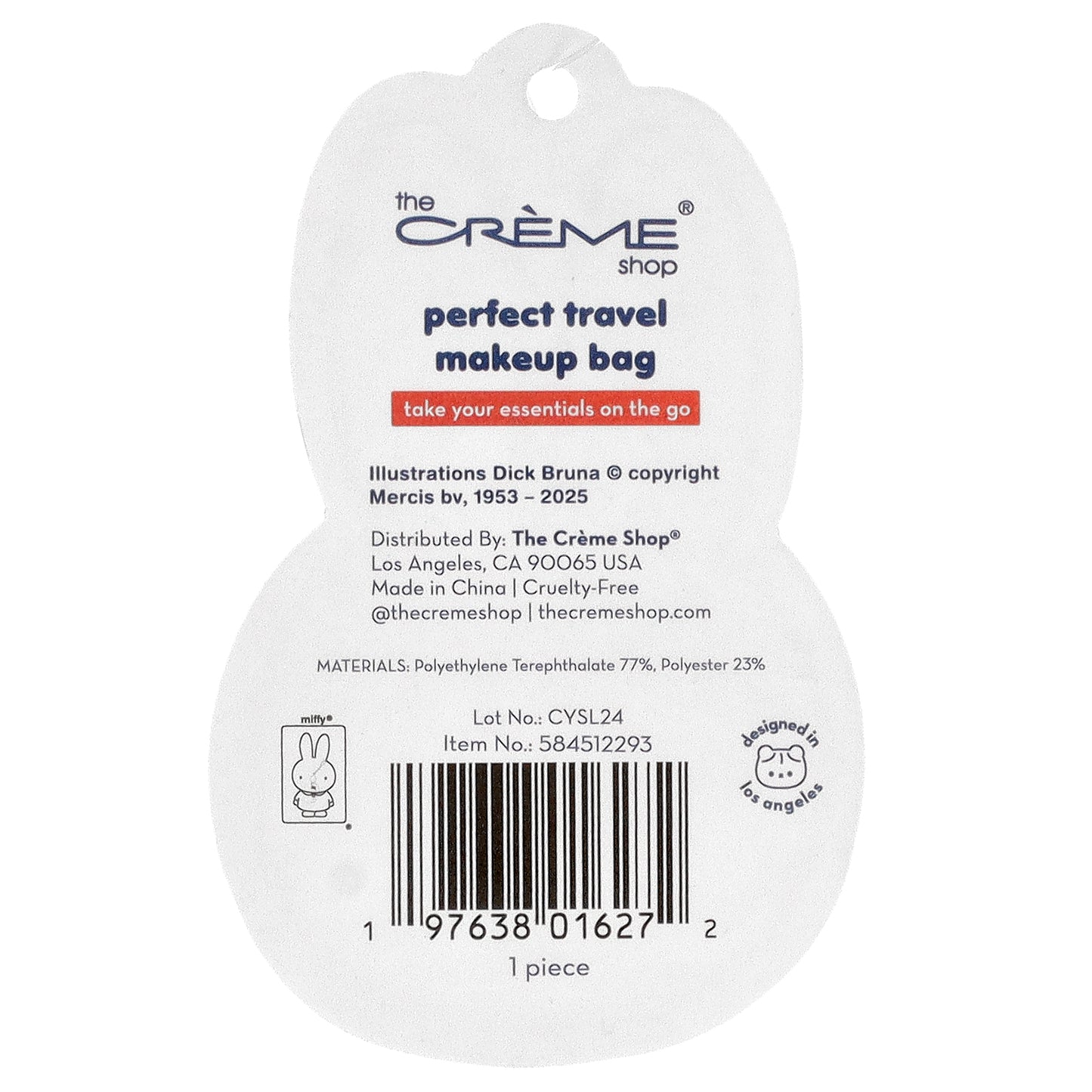 The Creme Shop, Miffy®, Perfect Travel Makeup Bag, 1 Bag