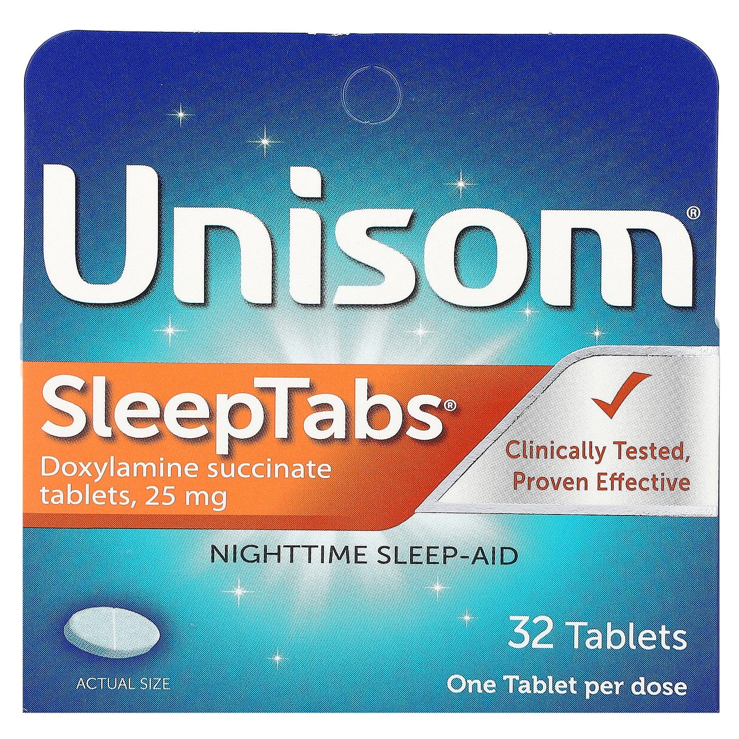 Unisom, SleepTabs, Nighttime Sleep-Aid, 32 Tablets