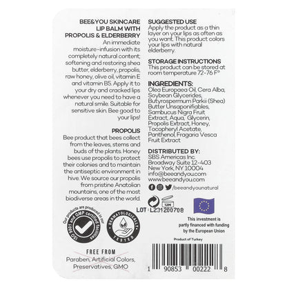 Bee & You, Elderberry Lip Balm, 0.34 fl oz (10 ml)