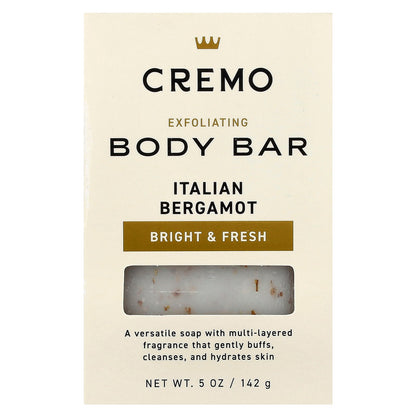 Cremo, Exfoliating Body Bar, Italian Bergamot , 5 oz (142 g)