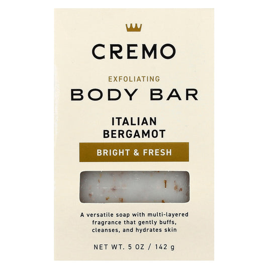 Cremo, Exfoliating Body Bar, Italian Bergamot , 5 oz (142 g)